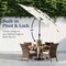 Best Choice Products 10ft 3-Tier Patio Umbrella, Market Sun Shade w/ Tilt Adjustment, Easy Crank